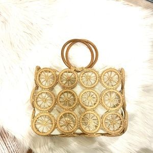 Rattan Handbag/ EUC